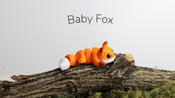 Zou3D - Baby Fox - 3D Printed