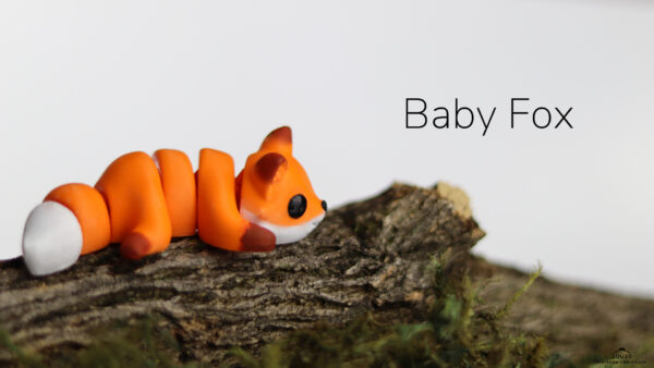 Zou3D - Baby Fox - 3D Printed - Image 2