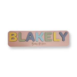 Personalized Laser Cut Name Puzzle | Custom Baby Gift & Nursery Keepsake for Toddlers | Unique Baby Shower Gift