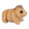 Front view of the baby boar figure facing forward with ears and snout visible