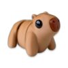 articulated-baby-capybara-fidget-toy-poseable-desk-buddy-2-1 The same baby capybara figure shown from the front, highlighting its stubby legs and rounded ears.