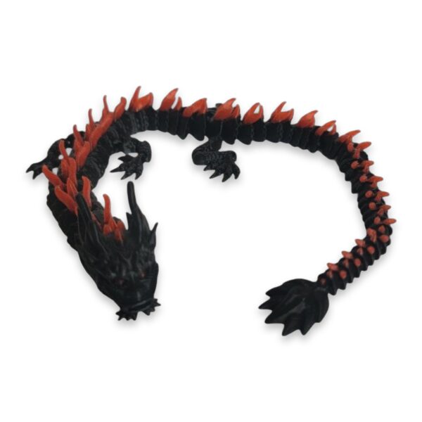 Flexi Imperial Dragon, Poseable Print-in-Place Fidget Toy
