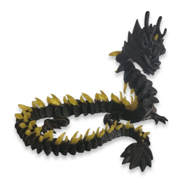 Flexi Imperial Dragon, Poseable Print-in-Place Fidget Toy